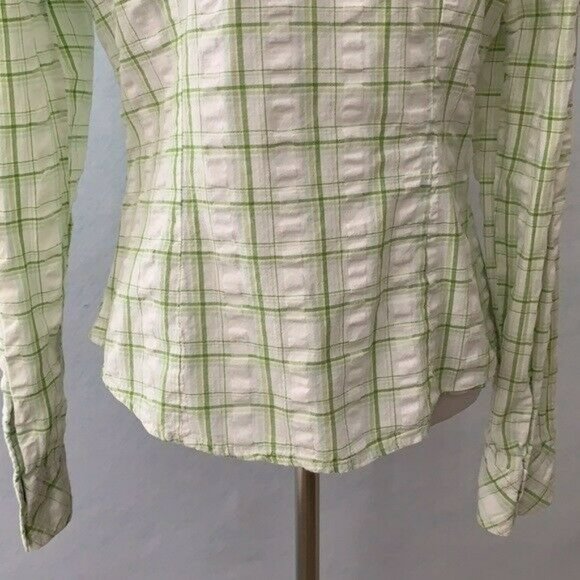 Refuge Plaid Snap Up long Sleeve Western Blouse - Picture 8 of 12